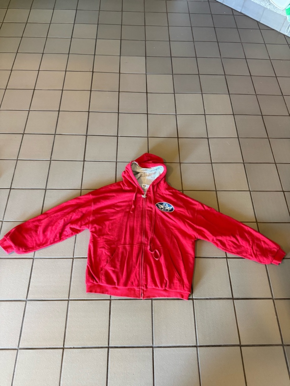 Boys Lie Red Zip-Up Hoodie with Hood